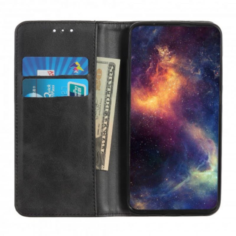 Puhelinkuoret Motorola Edge 20 Lite Kotelot Flip Haljasnahkasuunnittelu