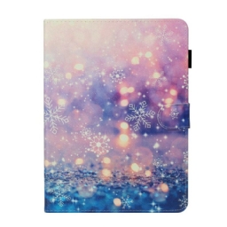 Nahkakotelo iPad Air (2022) (2020) / Pro 11" Lumihiutaleet