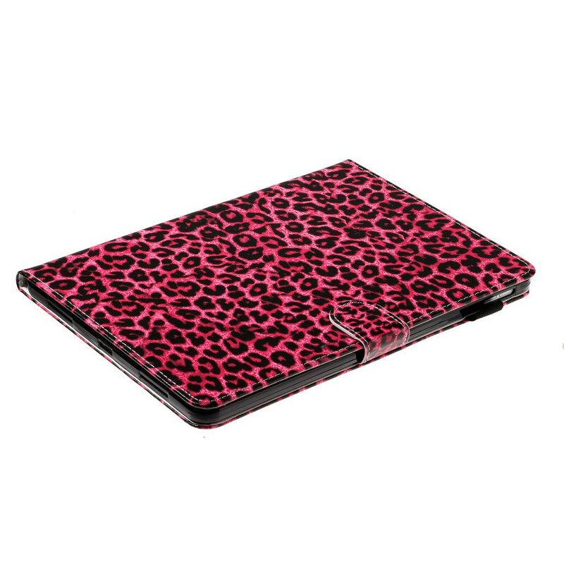 Nahkakotelo iPad Air (2022) (2020) / Pro 11" Vaaleanpunainen Leopardikuvio
