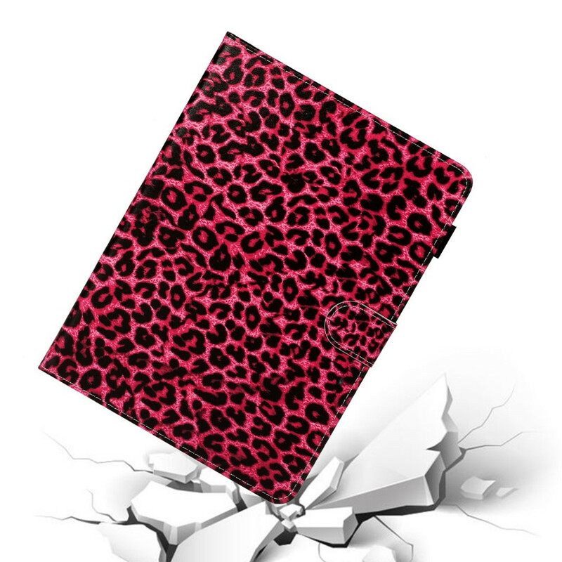 Nahkakotelo iPad Air (2022) (2020) / Pro 11" Vaaleanpunainen Leopardikuvio