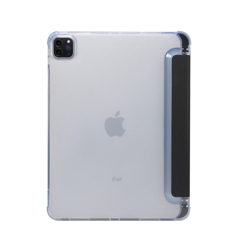 Puhelinkuoret iPad Air (2022) (2020) / Pro 11" Keinonahka Ja Läpinäkyvä Takaosa
