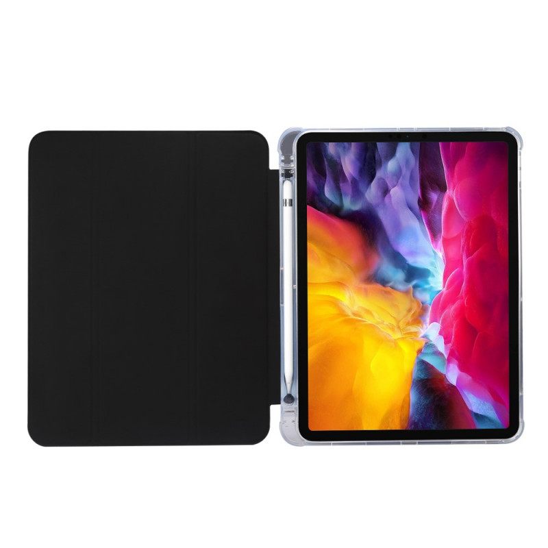 Puhelinkuoret iPad Air (2022) (2020) / Pro 11" Keinonahka Ja Läpinäkyvä Takaosa