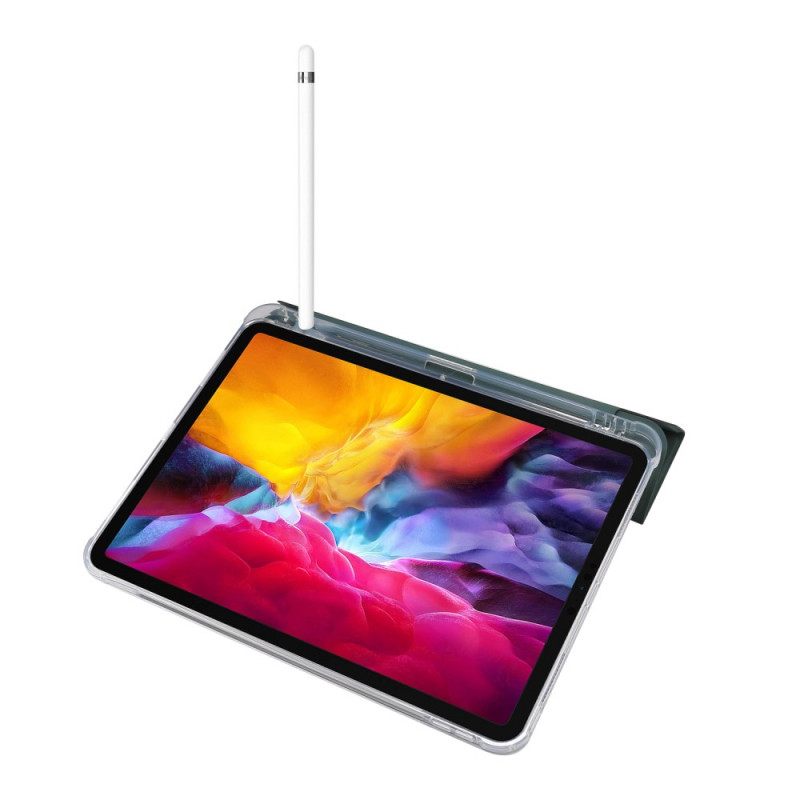 Puhelinkuoret iPad Air (2022) (2020) / Pro 11" Keinonahka Ja Läpinäkyvä Takaosa