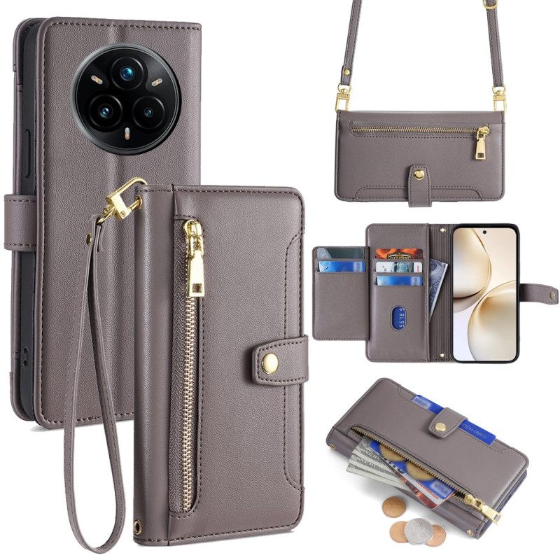 Kotelot Realme 14 Pro Plus 5g Lompakko Nauhalla Ja Olkahihnalla