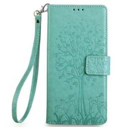 Kotelot Realme 14 Pro Plus 5g Puu- Ja Peurakuvioinen Nauha Suojakuori