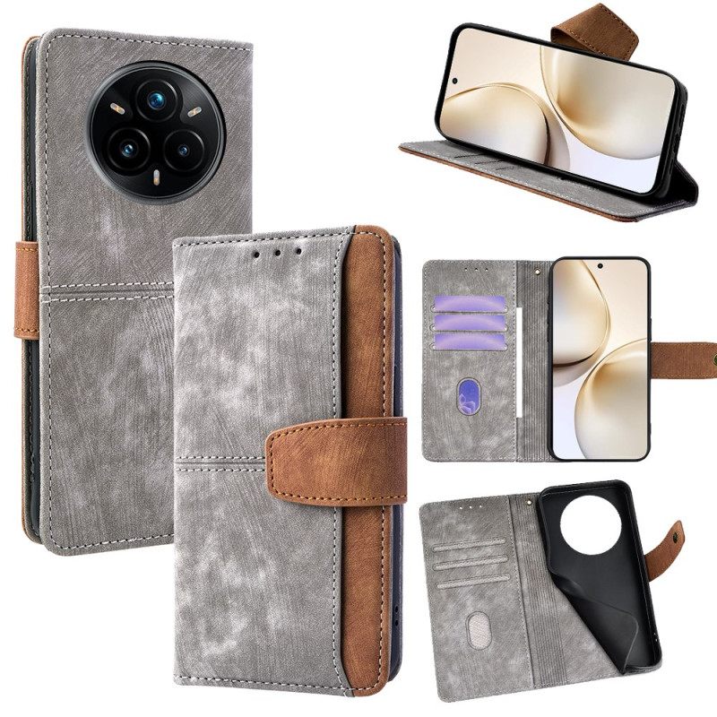 Kotelot Realme 14 Pro Plus 5g Vintage-tyylinen Rfid-suojattu Lompakko Suojakuori