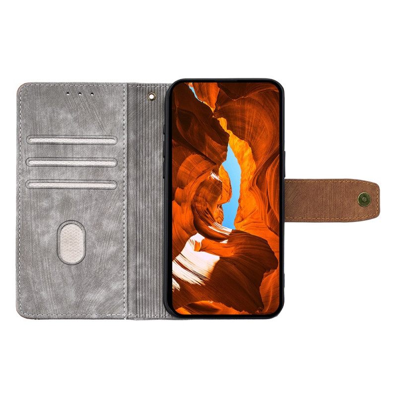 Kotelot Realme 14 Pro Plus 5g Vintage-tyylinen Rfid-suojattu Lompakko Suojakuori