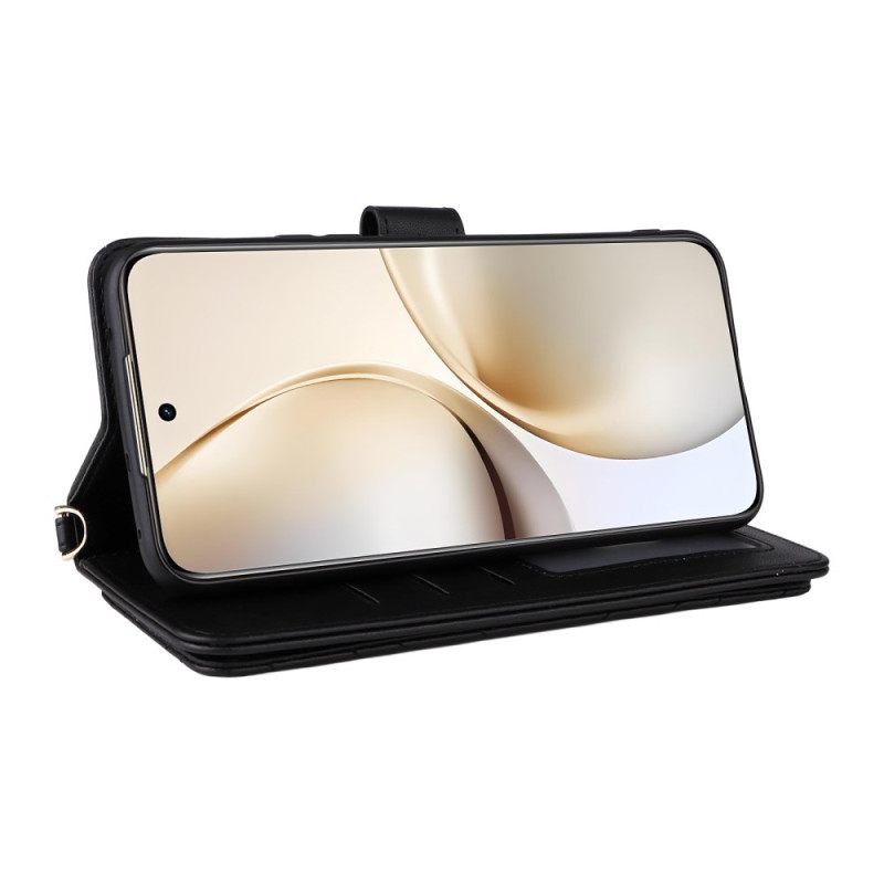 Nahkakotelo Realme 14 Pro Plus 5g Premium Olkahihnalla Ja Hihnalla