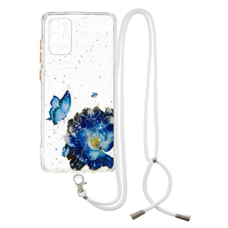 Case Samsung Galaxy S20 Plus 4G / 5G Kukkaperhonen Johdolla