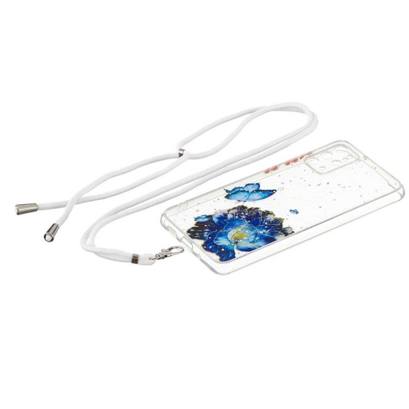 Case Samsung Galaxy S20 Plus 4G / 5G Kukkaperhonen Johdolla