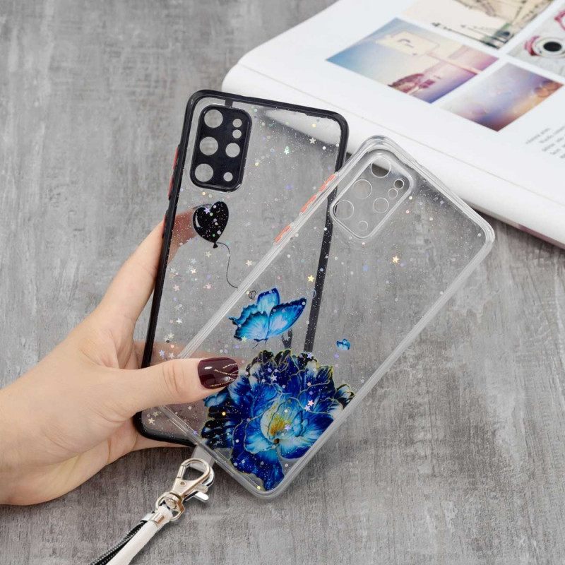 Case Samsung Galaxy S20 Plus 4G / 5G Kukkaperhonen Johdolla