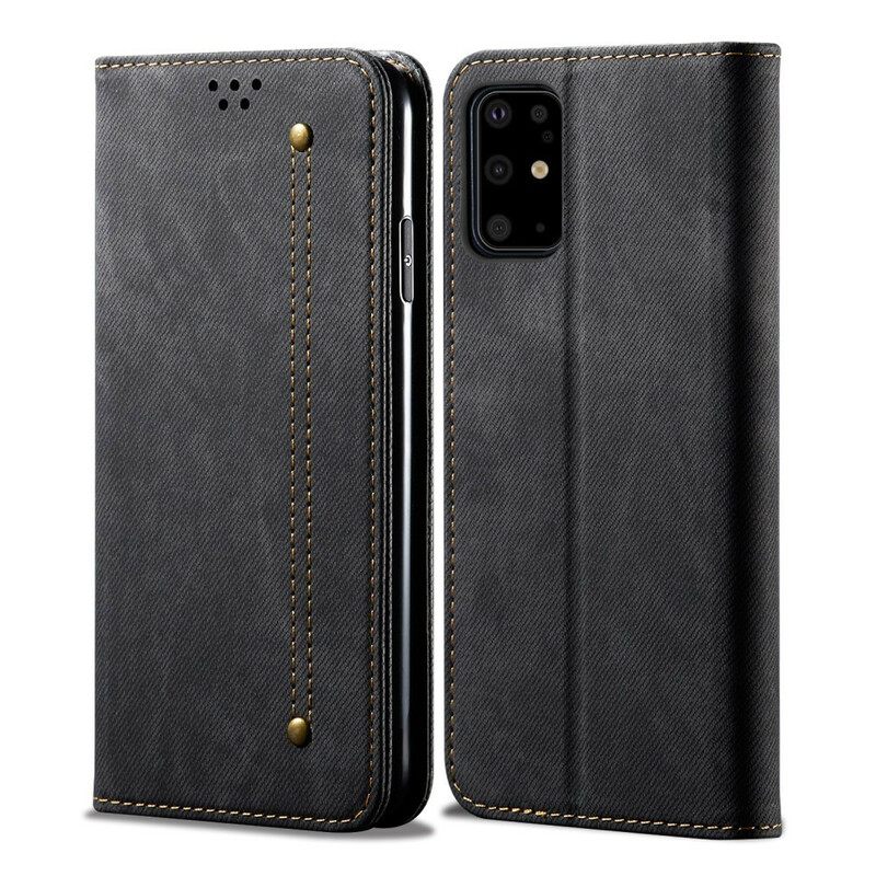 Puhelinkuoret Samsung Galaxy S20 Plus 4G / 5G Kotelot Flip Denim Kangas