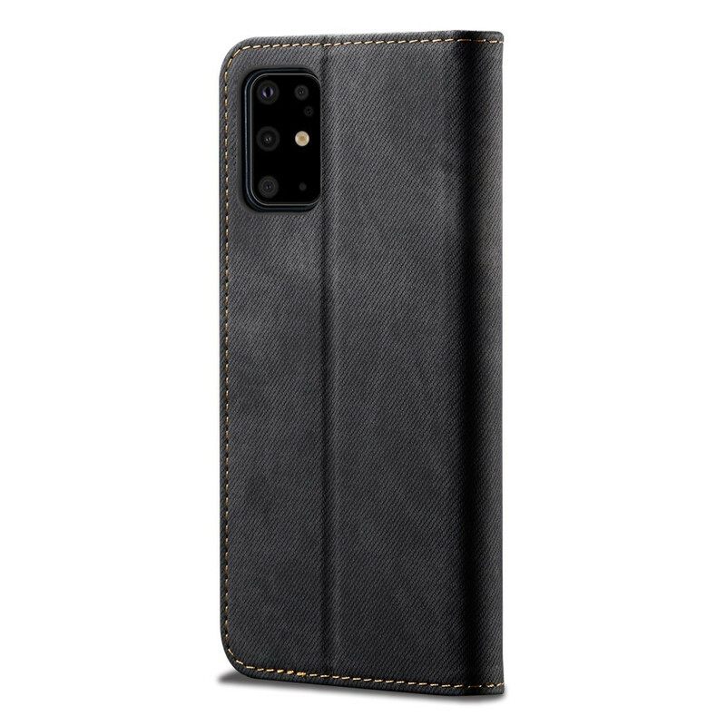 Puhelinkuoret Samsung Galaxy S20 Plus 4G / 5G Kotelot Flip Denim Kangas