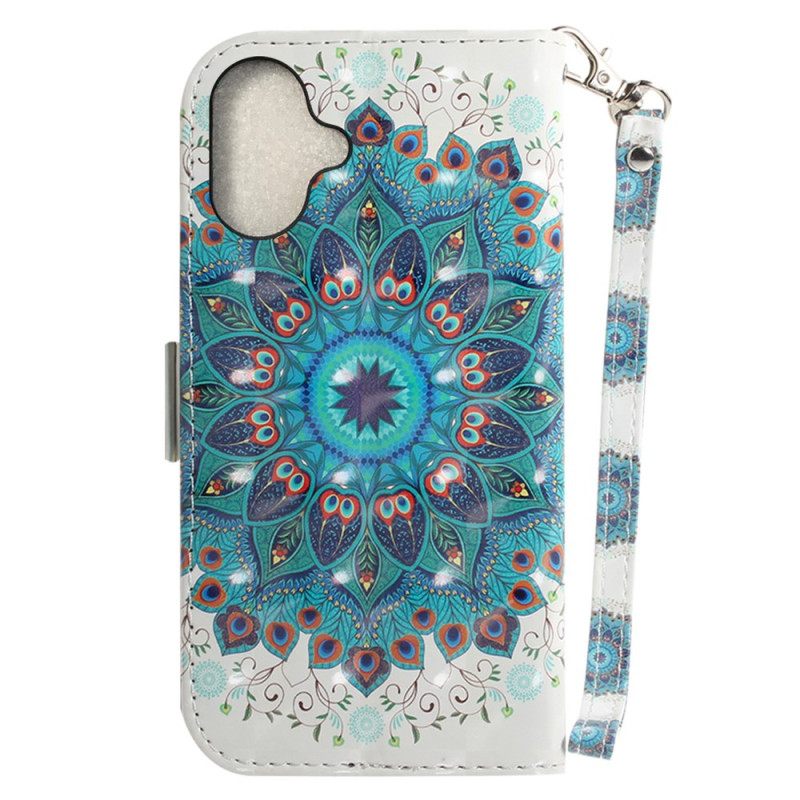 Kuoret iPhone 16 Vihreä Mandala Hihnalla