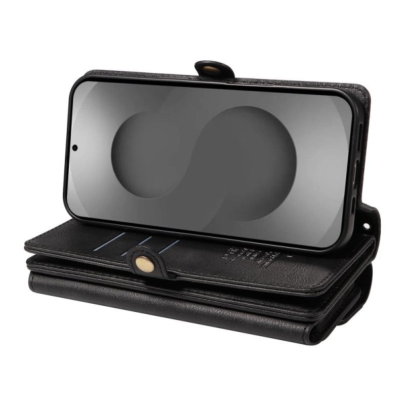 Kotelot Samsung Galaxy S26 Ultra Puhelinkuoret Vintage-lompakko Olkahihnalla