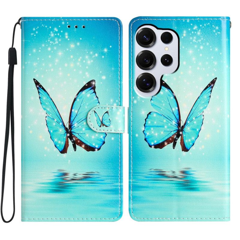 Kotelot Samsung Galaxy S26 Ultra Sininen Perhonen Vedessä