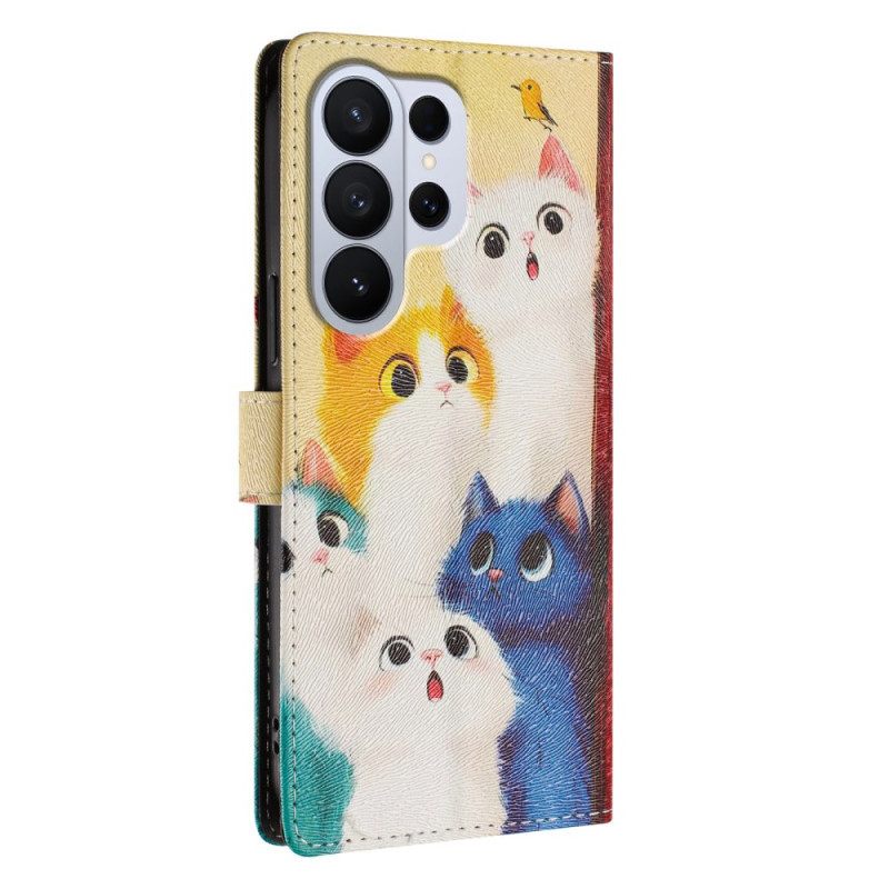 Kuoret Samsung Galaxy S26 Ultra Värikkäät Kissat