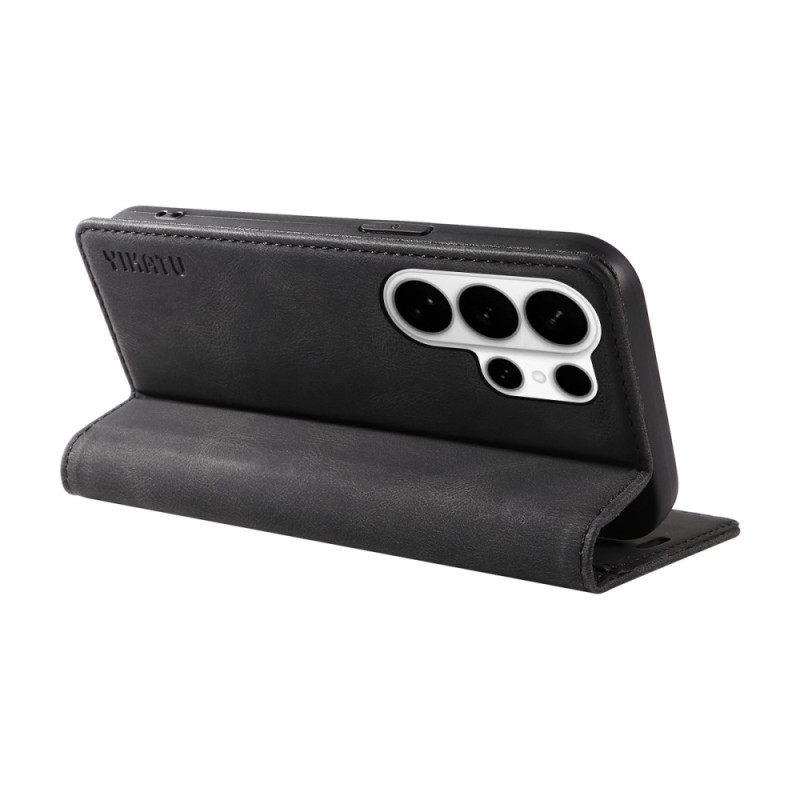 Nahkakotelo Samsung Galaxy S26 Ultra Yikatu Mokkanahkaefekti