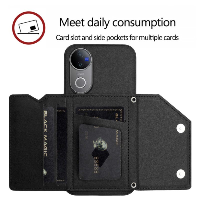 Puhelinkuoret Vivo V50e 5g Korttikotelo Ja Nauha