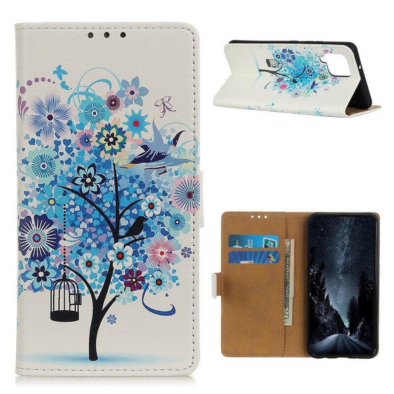 Flip Case Samsung Galaxy A12 / M12 Kukkiva Puu