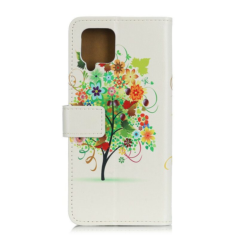 Flip Case Samsung Galaxy A12 / M12 Kukkiva Puu
