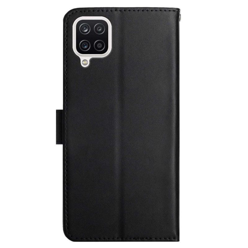 Kotelot Samsung Galaxy A12 / M12 Aito Nappan Nahka