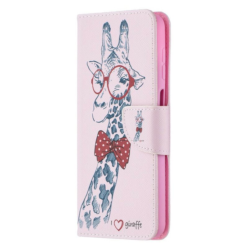 Kotelot Samsung Galaxy A12 / M12 Brainy Giraffe
