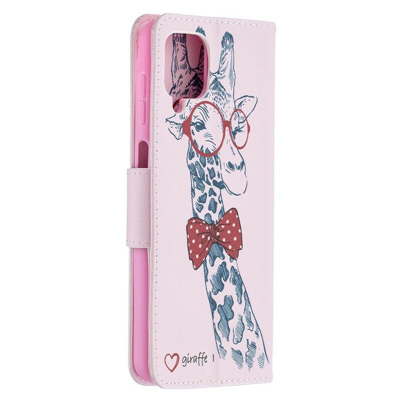 Kotelot Samsung Galaxy A12 / M12 Brainy Giraffe