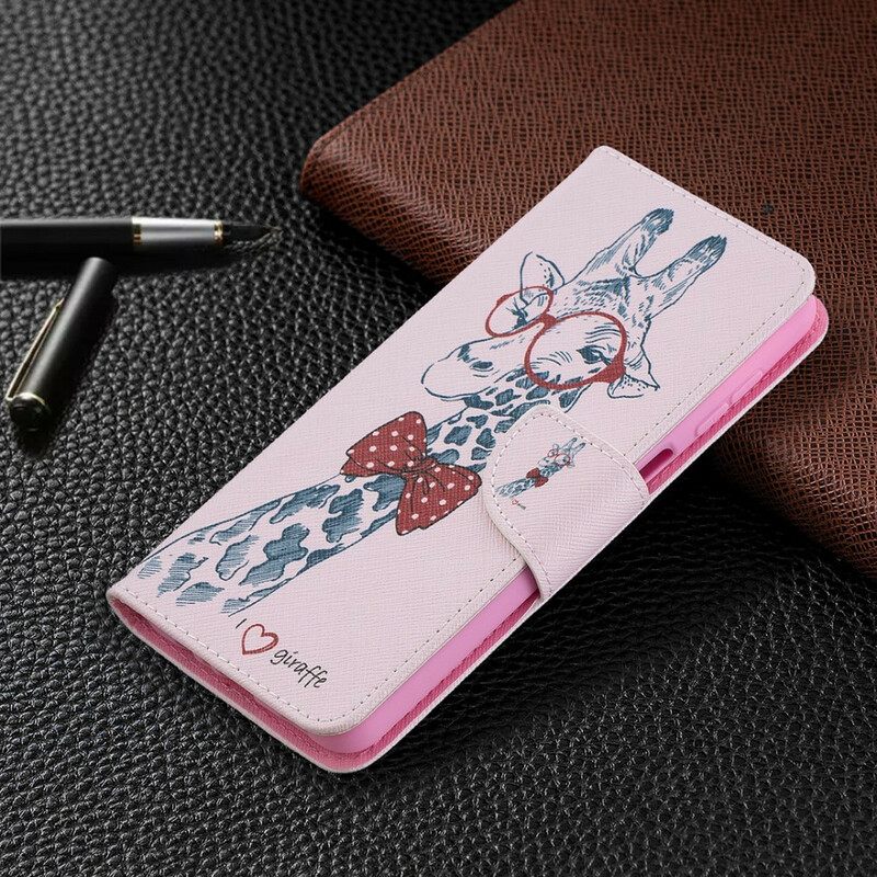 Kotelot Samsung Galaxy A12 / M12 Brainy Giraffe
