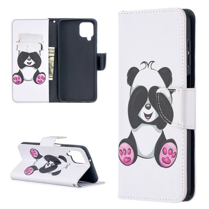 Kotelot Samsung Galaxy A12 / M12 Panda Hauskaa