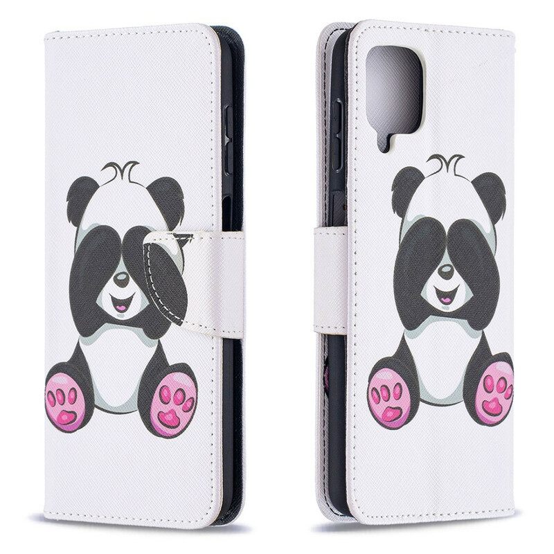 Kotelot Samsung Galaxy A12 / M12 Panda Hauskaa