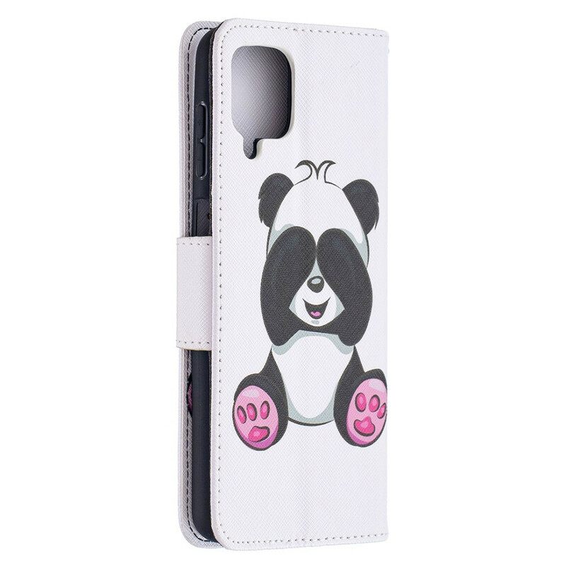 Kotelot Samsung Galaxy A12 / M12 Panda Hauskaa