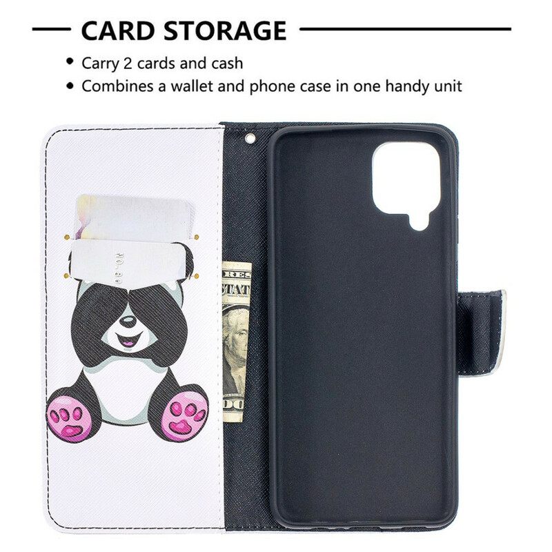 Kotelot Samsung Galaxy A12 / M12 Panda Hauskaa
