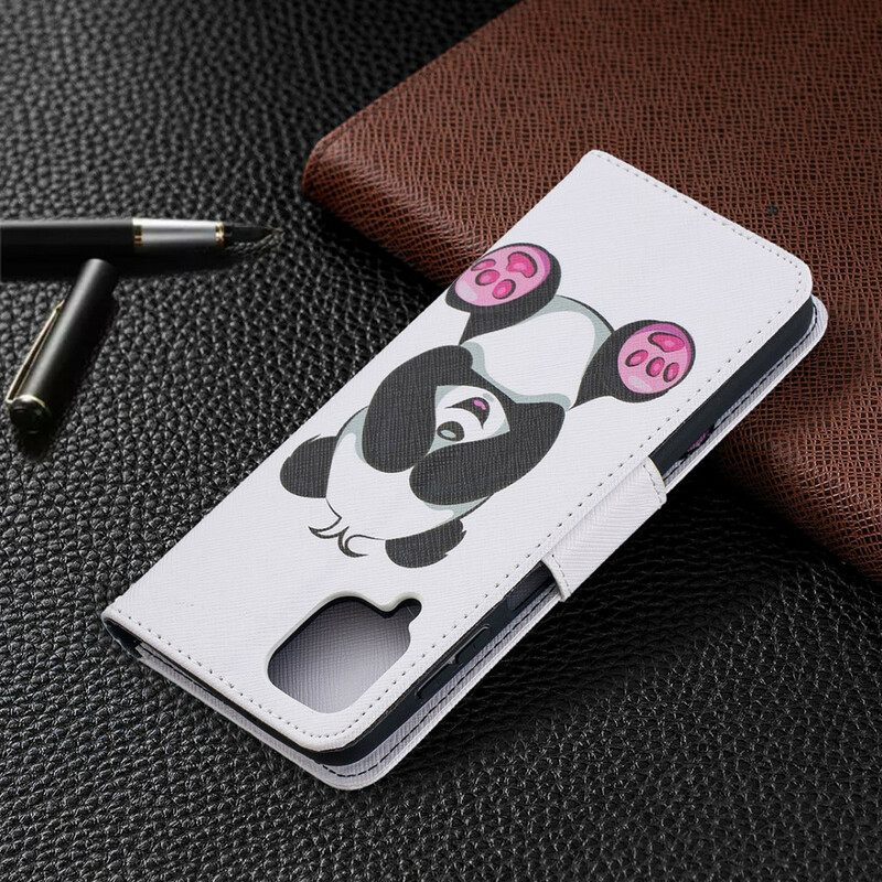 Kotelot Samsung Galaxy A12 / M12 Panda Hauskaa