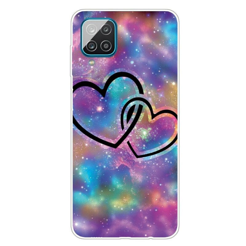 Kuori Samsung Galaxy A12 / M12 Chaised Hearts
