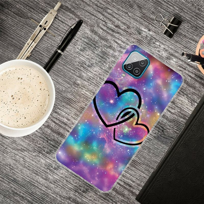 Kuori Samsung Galaxy A12 / M12 Chaised Hearts