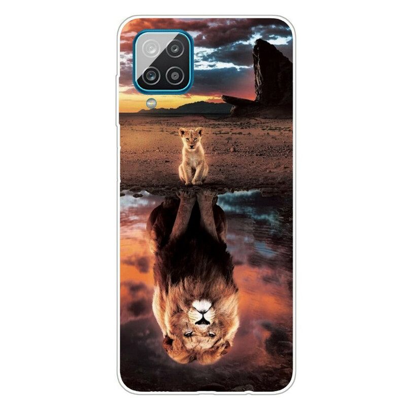Kuori Samsung Galaxy A12 / M12 Lion Cubin Unelma