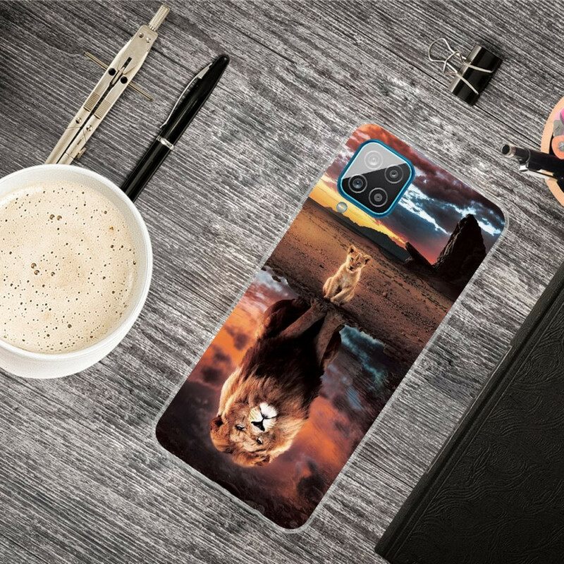 Kuori Samsung Galaxy A12 / M12 Lion Cubin Unelma