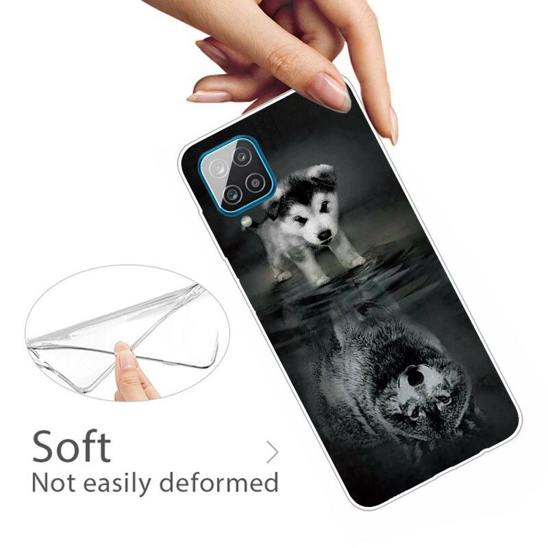 Kuori Samsung Galaxy A12 / M12 Puppy Dream