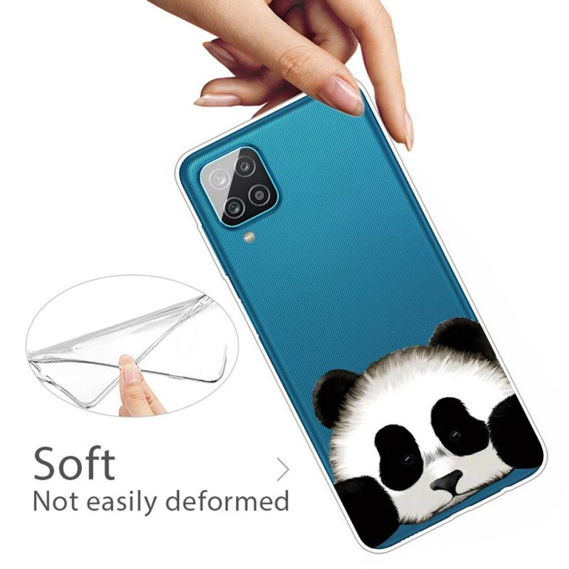 Kuori Samsung Galaxy A12 / M12 Transparent Panda