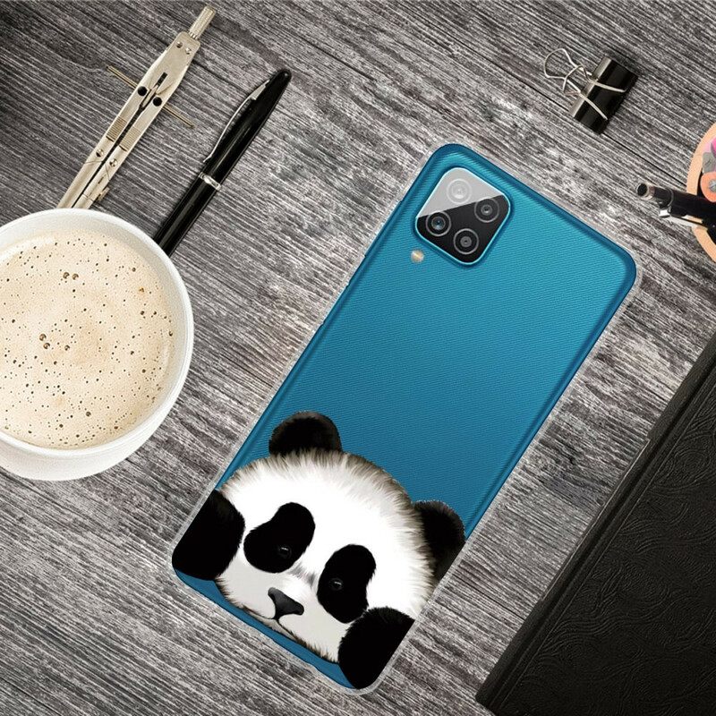 Kuori Samsung Galaxy A12 / M12 Transparent Panda