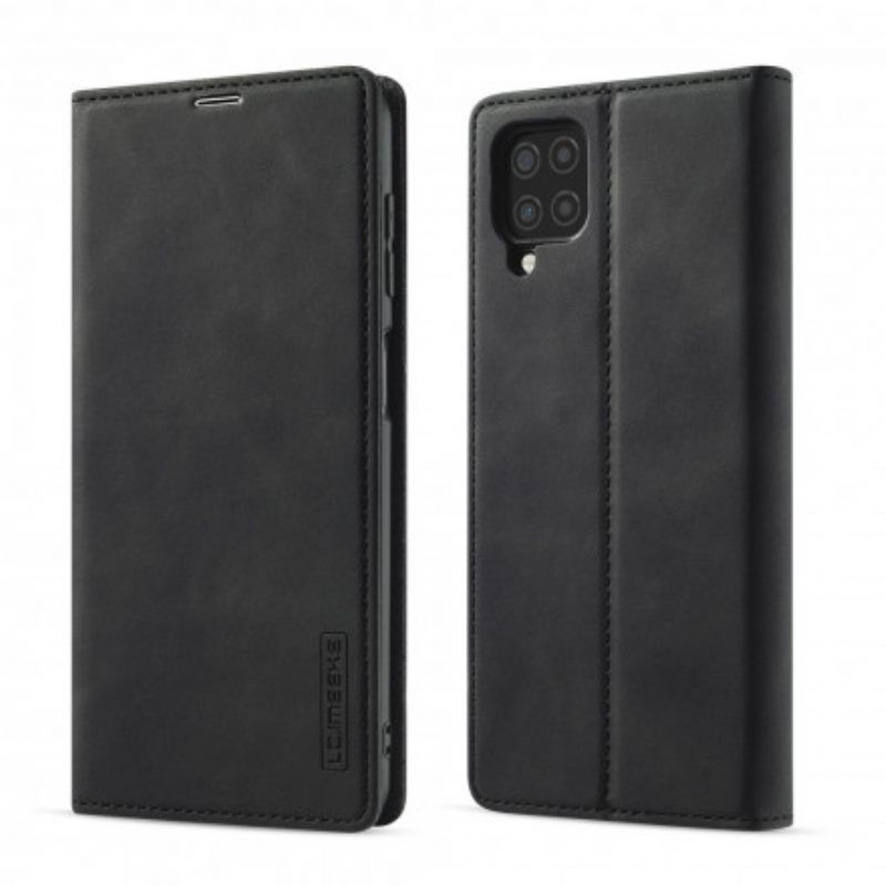 Puhelinkuoret Samsung Galaxy A12 / M12 Kotelot Flip Lc.imeeke Nahkaefekti