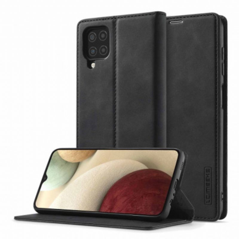 Puhelinkuoret Samsung Galaxy A12 / M12 Kotelot Flip Lc.imeeke Nahkaefekti