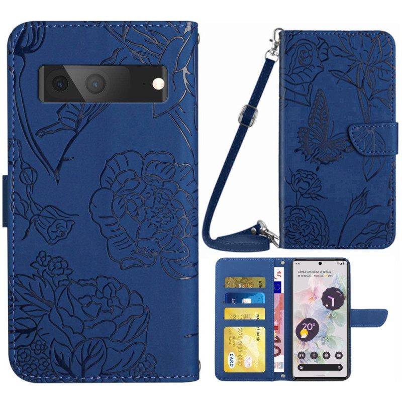 Kotelot Google Pixel 7 Perhoset Ja Olkahihna