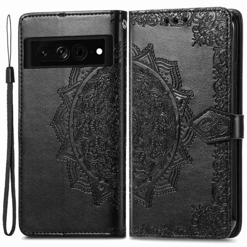 Kotelot Google Pixel 7 Suojaketju Kuori Retro Strappy Mandala