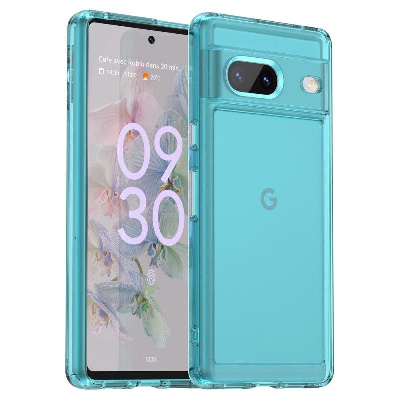 Kuori Google Pixel 7 Transparent Candy Sarja