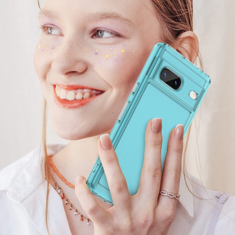 Kuori Google Pixel 7 Transparent Candy Sarja