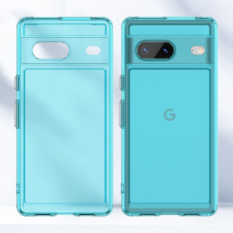 Kuori Google Pixel 7 Transparent Candy Sarja