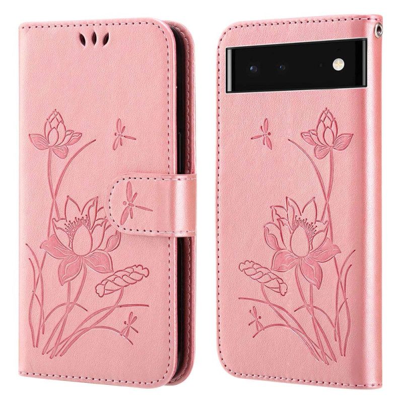 Nahkakotelo Google Pixel 7 Lotus