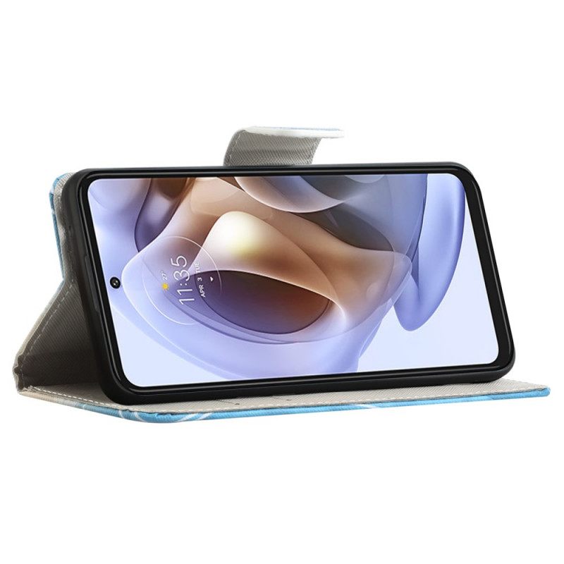 Flip Case Moto G31 / Moto G41 Retro Eiffel-torni